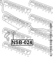 Втулка пер.стабил.NISSAN KING CAB D22 1998-2004 D15.5мм