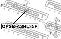 FEBEST OPSB-ASHL35F Втулка стабилизатора OPEL ASTRA H пер.
