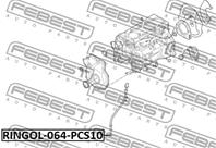 Кольцо уплотнительное напрвляющей масляного щупа (минимальный заказ 10 шт.)