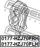 Суппорт передн левый 0177-hzj70flh