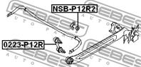 0223-P12R_тяга стабилизатора заднего! Nissan Prim