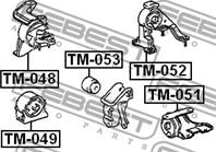 Опора двигат.зад.TOYOTA CARINA E AT19/ST191/CT190 1992-1997