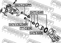 Поршень задн суппорта MITSUBISHI ASX GA 2010- 0476-GAR