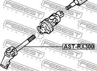 Вал карданный Lexus RX300 MCU15 4WD 98-03