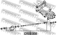 FEBEST CRSB-004 Сайлентблок тяги CHRYSLER SEBRING/CIRRUS/STRATUS 04- зад.