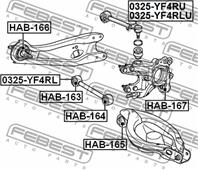 САЙЛЕНБЛОК ЗАДНЕГО РЫЧАГА (HONDA ODYSSEY/SHUTTLE RB1/RB2 2003-2008) FEBEST