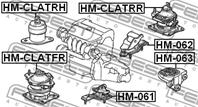 FEBEST HM-CLATFR Опора двигателя HONDA ACCORD 02-08 перед. AT