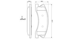 Колодки тормозные дисковые передние 0986424823 от фирмы BOSCH