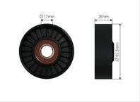 Rolka napinacza  pasek klinowy wielorowkowy Rolka napinacza  pasek klinowy wielorowkowy