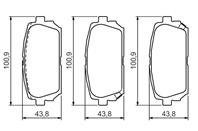 Тормозные колодки зад. KIA Carens II 2.0/CRDi/CVVT 07/02-&gt III 2.0/CRDi