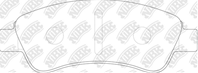 PN0182-NIBK_!колодки дисковые п. Peugeot 307 1.4i/HDi 00&gt  Citroen Xsara 1.4i-2