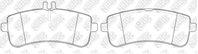 NiBK Колодки тормозные дисковые PN0685