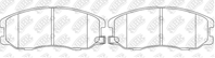 PN0068-NIBK_!колодки дисковые п. Opel Antara  Chevrolet Captiva 2.4/3.2/2.0/CDT
