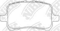 Колодки тормозные дисковые PN0583 от производителя NiBK