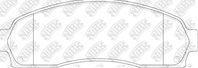 Колодки тормозные дисковые передние PN0378 от производителя NiBK