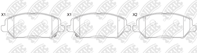 К-т торм. колодок Fr HY i30 16-, KIA Ceed 18-