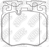 Колодки тормозные дисковые передние bmw pn0735 nibk