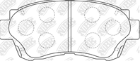 Pn1228-nibk !колодки дисковые п. toyota camry 2.2/3.0 91-96/celica 2.0 92-99