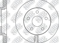 RN1194-NIBK_диск тормозной передний! Mazda 3/5 1.8/2.0/CD 03&gt