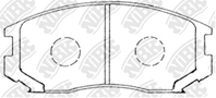 PN3285-NIBK_!колодки дисковые п. Mitsubishi Lancer 88&gt