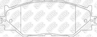 PN1829-NIBK_!колодки дисковые п. Lexus IS 2.5/2.2D 05&gt