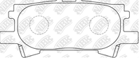 Pn1498-nibk !колодки дисковые з. lexus rx300 03&gt