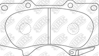 PN1482-NIBK !колодки дисковые п. Toyota Land Cruiser J12 4.0i/3.0D 03&gt