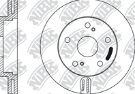 Rn1058-nibk_диск тормозной передний! toyota carina 1.6 92-97