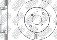 RN1523-NIBK_диск тормозной передний!Opel Agila  Suzuki Ignis 1.3/1.5/1.3D 01&gt