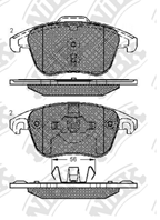 Колодки тормозные дисковые PN0398 от производителя NiBK