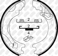 Колодки торм. бар.