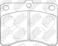 Колодки тормозные дисковые передние PN6114 от фирмы NiBK