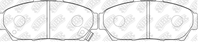 PN8337-NIBK_!колодки дисковые п. Honda Integra 1.6i 16V DOHC 90-97