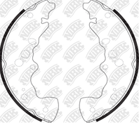 Барабанные тормозные колодки FN9968 от производителя NiBK Барабанные тормозные колодки FN9968 от производителя NiBK