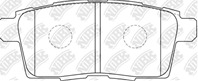 NIBK PN5814 Колодки тормозные MAZDA CX7/CX9 07- задние