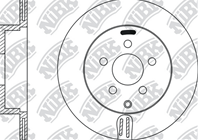 RN1185-NIBK_диск тормозной задний! Nissan Murano 3.5 4WD 05&gt