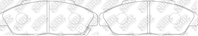 PN8223-NIBK_!колодки дисковые п. Honda Accord IV 2.2i 16V 91-93