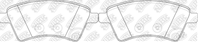 Pn9803-nibk_!колодки дисковые п. fiat sedici  suzuki sx4 1.5i/1.6i/1.9ddis 06&gt