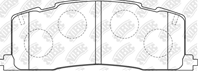 PN1274-NIBK_!колодки дисковые з. Toyota Previa 2.4i  4WD 90-00