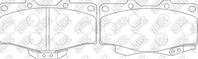 PN1387-NIBK_!колодки дисковые п. Toyota 4Runner 2.7i/3.4i/3.0TD 95&gt