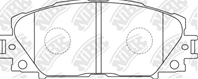 Колодки тормозные дисковые передние PN1508 от производителя NiBK
