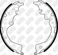 Барабанные тормозные колодки FN2378 от фирмы NiBK