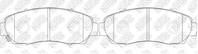 PN8802-NIBK колодки дисковые п.