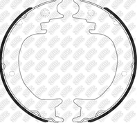 Колодки барабанного ручника FN0651 от фирмы NiBK