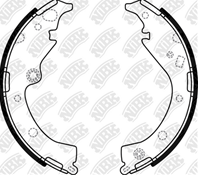Барабанные тормозные колодки FN2371 от фирмы NiBK