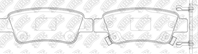 NIBK PN8809 Колодки тормозные HONDA CR-V III 07- задние