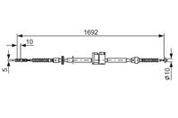 1 987 477 813_трос ручника! левый Audi A6/S6 all