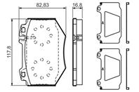 Тормозные колодки перед. MB 220 S500