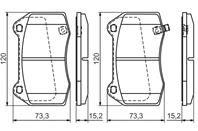 Колодки тормозные дисковые 0986494310 от компании BOSCH