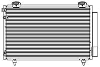Радиатор кондиц. с ресивером для а/м Toyota Avensis (03-) 1.6i/1.8i/2.0D (LRAC 1909)